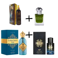 My Perfumes Wicked Elixir EDP за мъже & Estiara Arabian Sultan Oud EDP за мъже & Ароматизатор Otoori & Мини парфюмно масло 